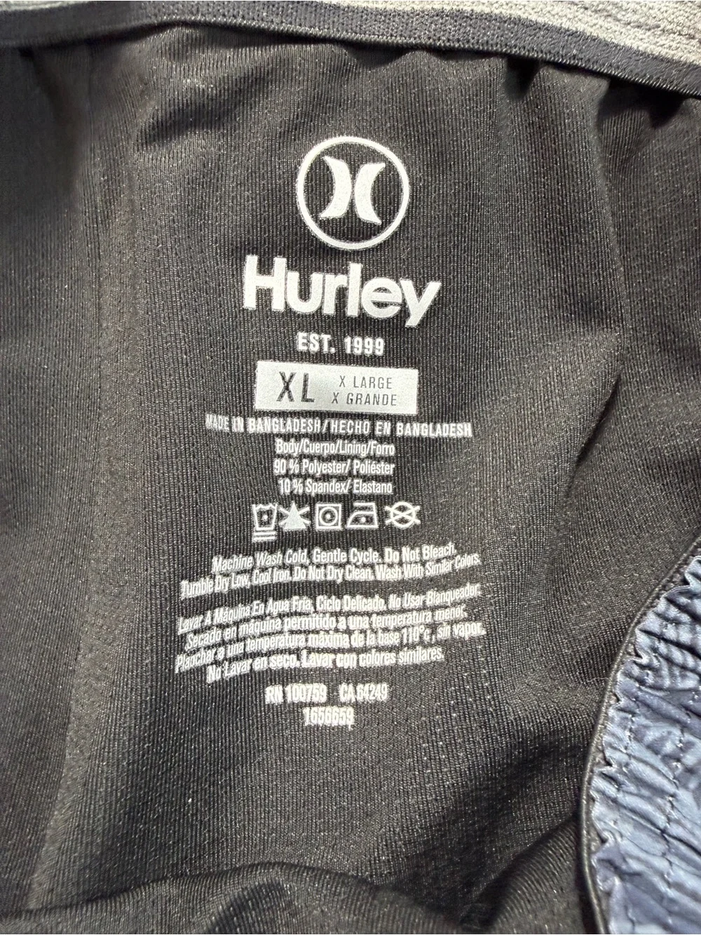 Hurley Men's Navy Floral Swim Trunks